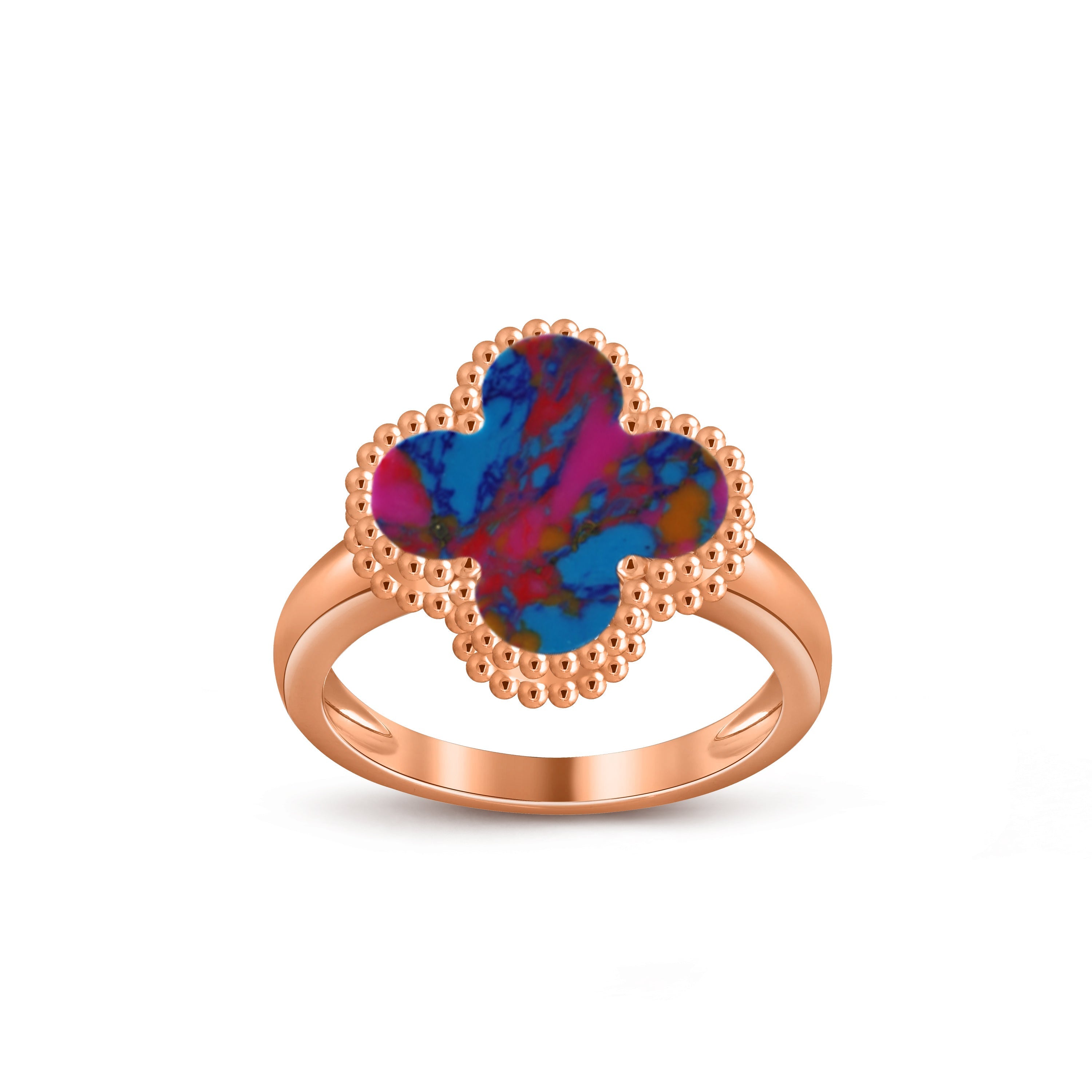 [Camiery]CLOVER RING ROSE GOLD COLLECTION