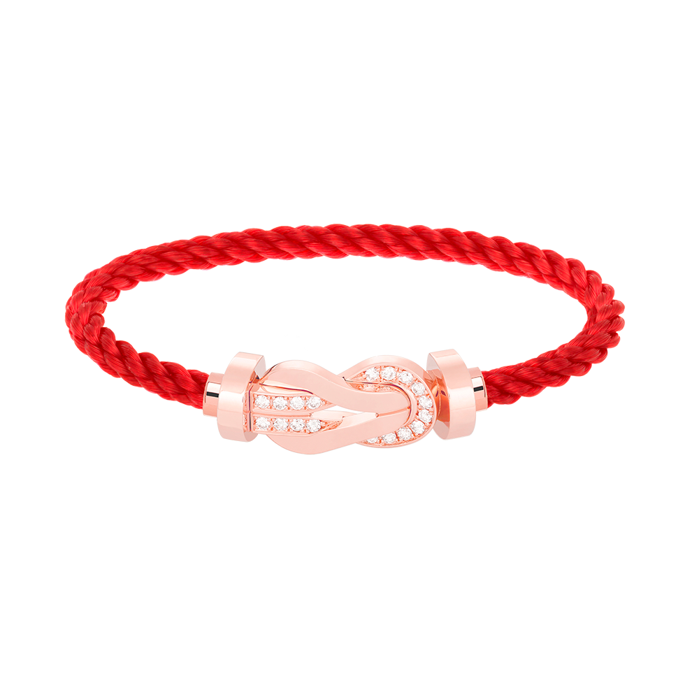 [Camiery]CHANCE LARGE 8 FIGURE BUCKLE HALF DIAMOND BRACELET ROSE GOLD