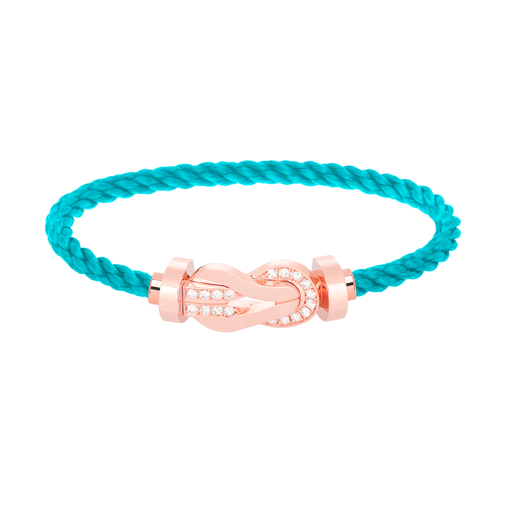 [Camiery]CHANCE LARGE 8 FIGURE BUCKLE HALF DIAMOND BRACELET ROSE GOLD
