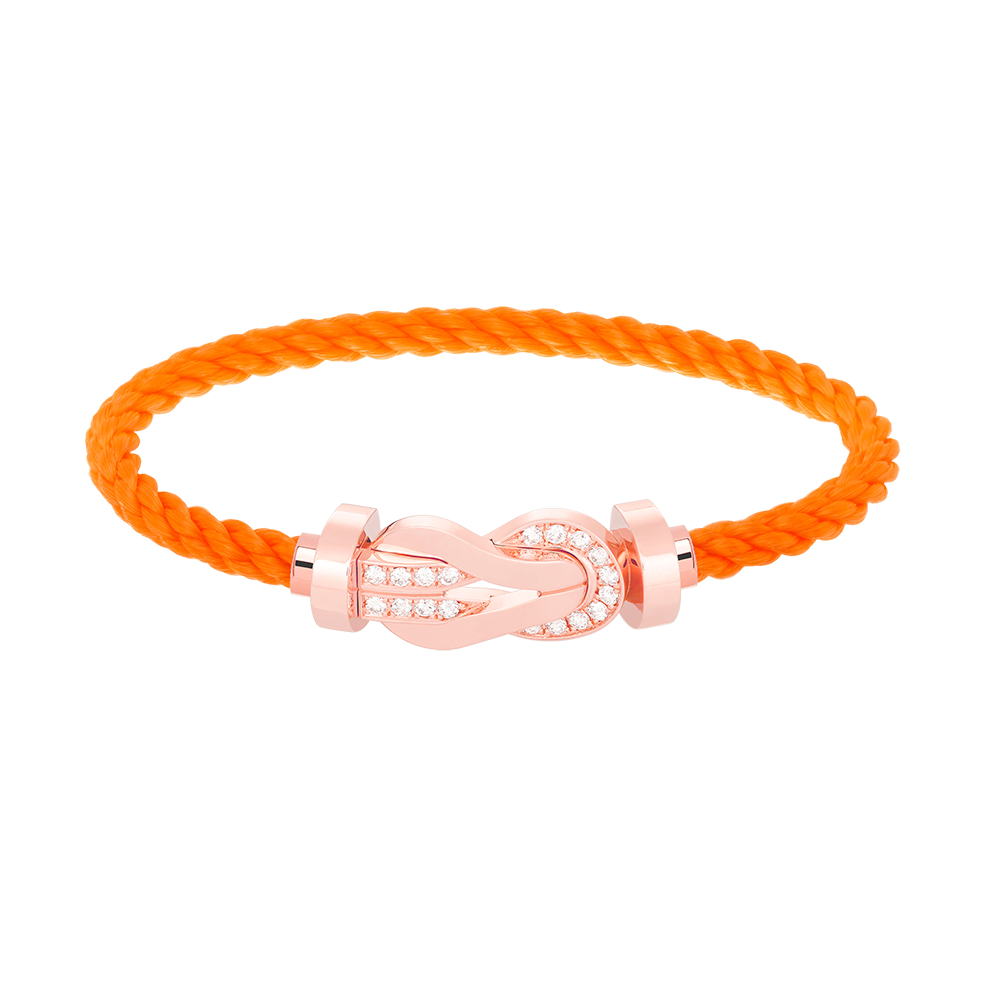 [Camiery]CHANCE LARGE 8 FIGURE BUCKLE HALF DIAMOND BRACELET ROSE GOLD