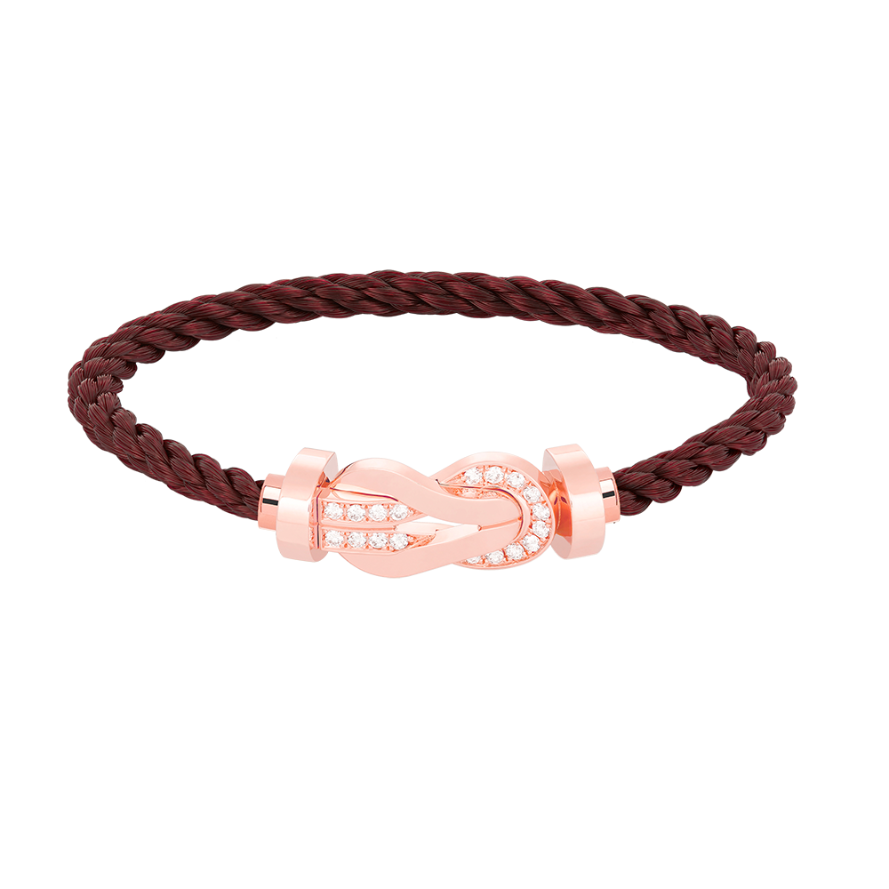 [Camiery]CHANCE LARGE 8 FIGURE BUCKLE HALF DIAMOND BRACELET ROSE GOLD