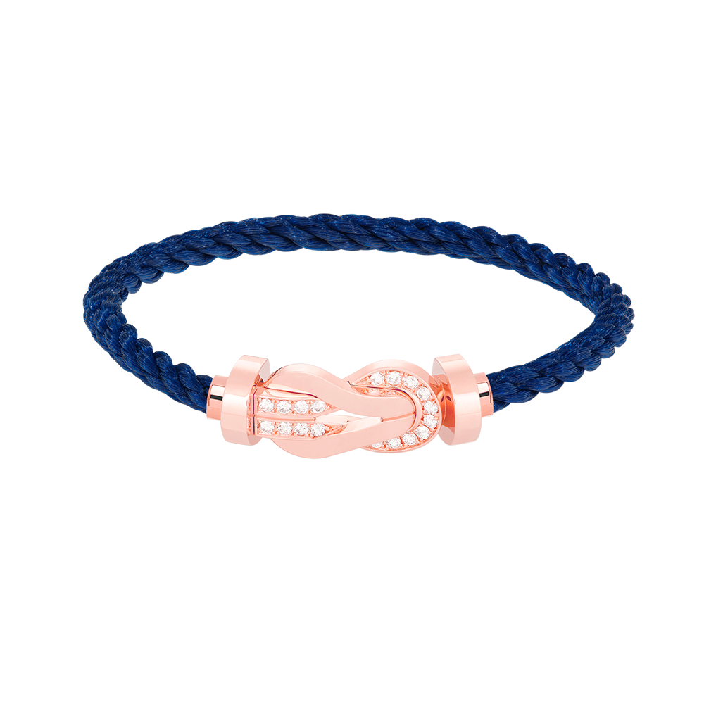 [Camiery]CHANCE LARGE 8 FIGURE BUCKLE HALF DIAMOND BRACELET ROSE GOLD