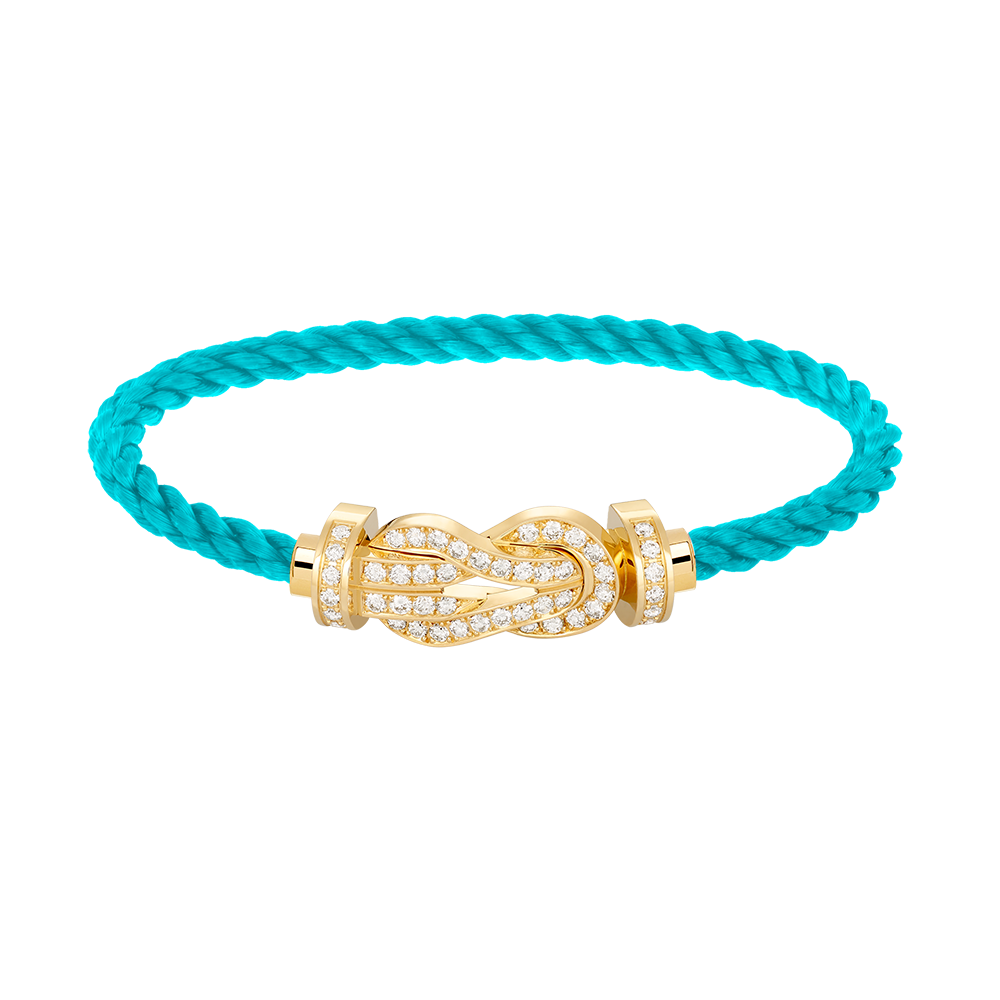 [Camiery]CHANCE LARGE 8 FIGURE BUCKLE FULLDIAMOND BRACELET GOLD