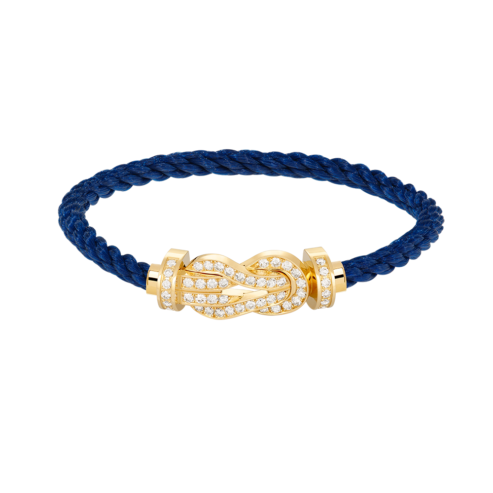 [Camiery]CHANCE LARGE 8 FIGURE BUCKLE FULLDIAMOND BRACELET GOLD