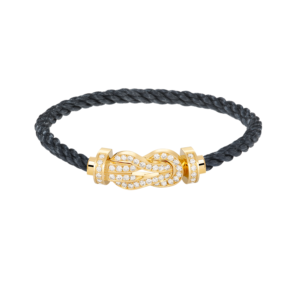 [Camiery]CHANCE LARGE 8 FIGURE BUCKLE FULLDIAMOND BRACELET GOLD