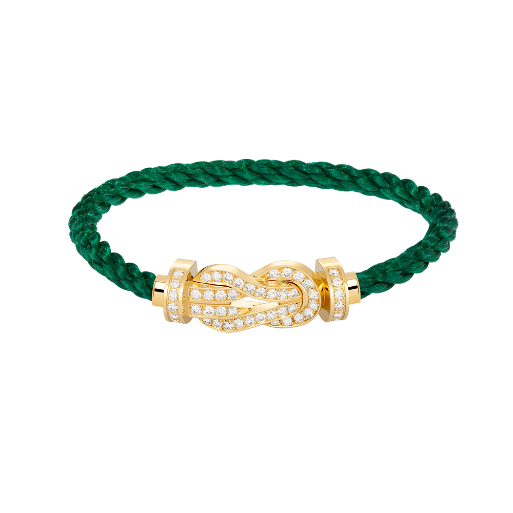 [Camiery]CHANCE LARGE 8 FIGURE BUCKLE FULLDIAMOND BRACELET GOLD