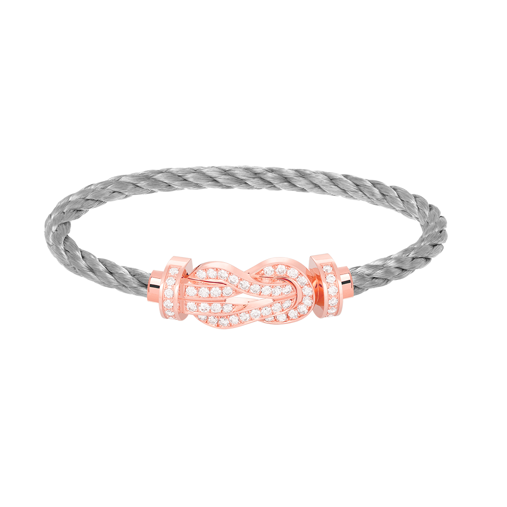 [Camiery]CHANCE LARGE 8 FIGURE BUCKLE FULL DIAMOND BRACELET ROSE GOLD