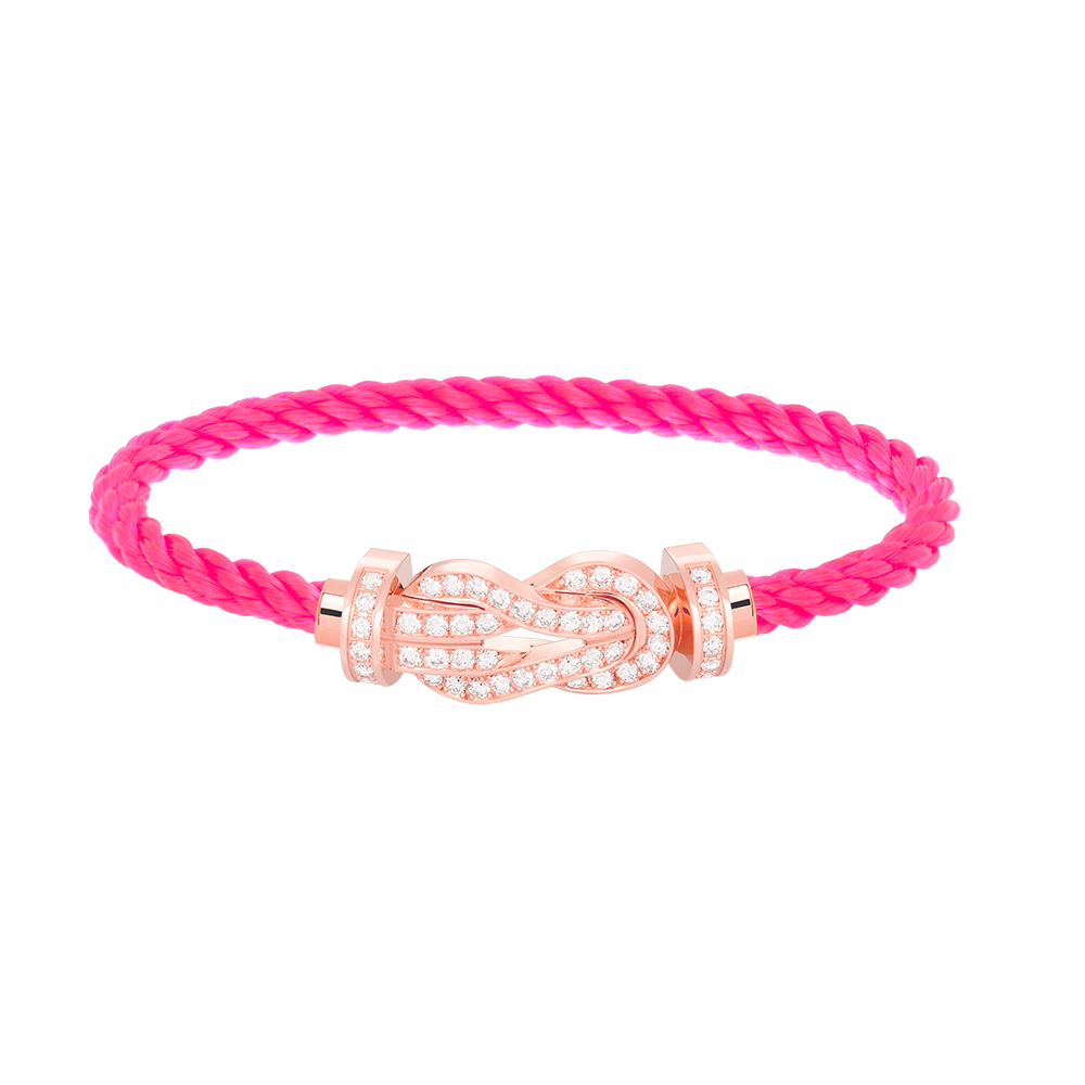 [Camiery]CHANCE LARGE 8 FIGURE BUCKLE FULL DIAMOND BRACELET ROSE GOLD