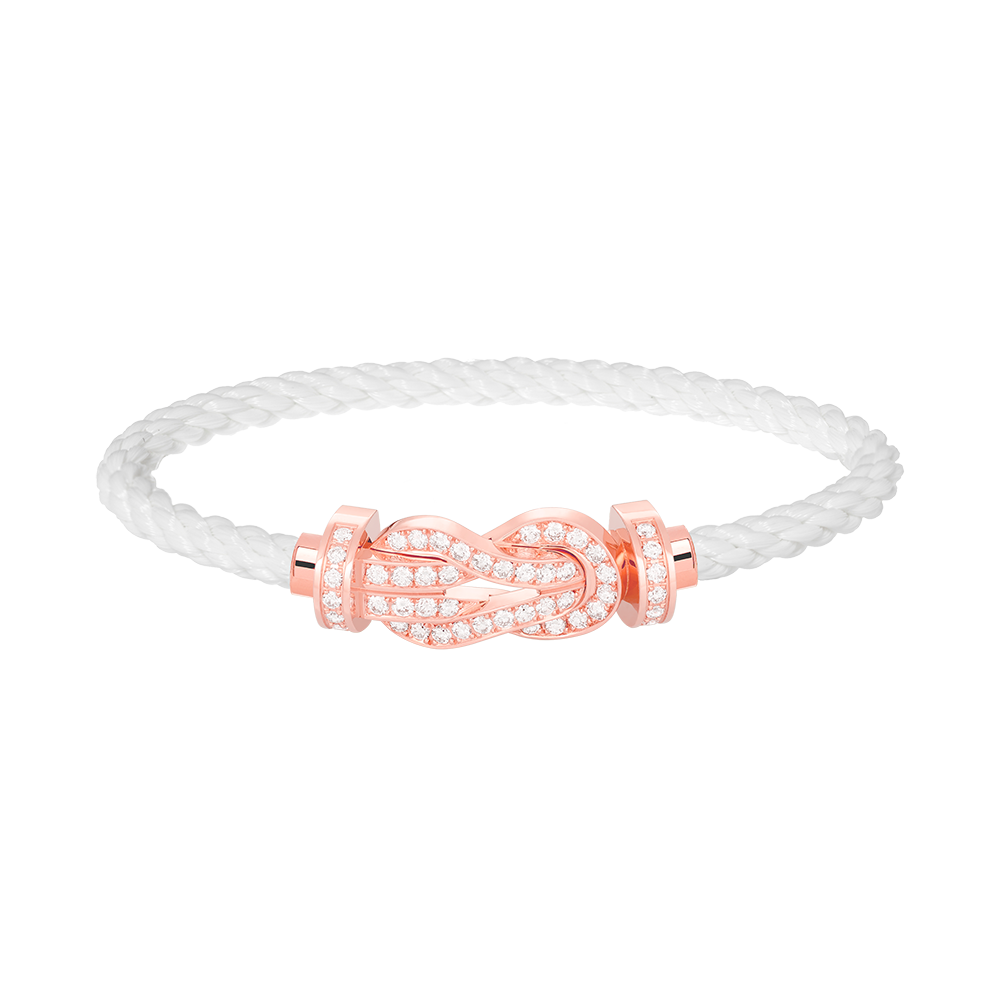 [Camiery]CHANCE LARGE 8 FIGURE BUCKLE FULL DIAMOND BRACELET ROSE GOLD