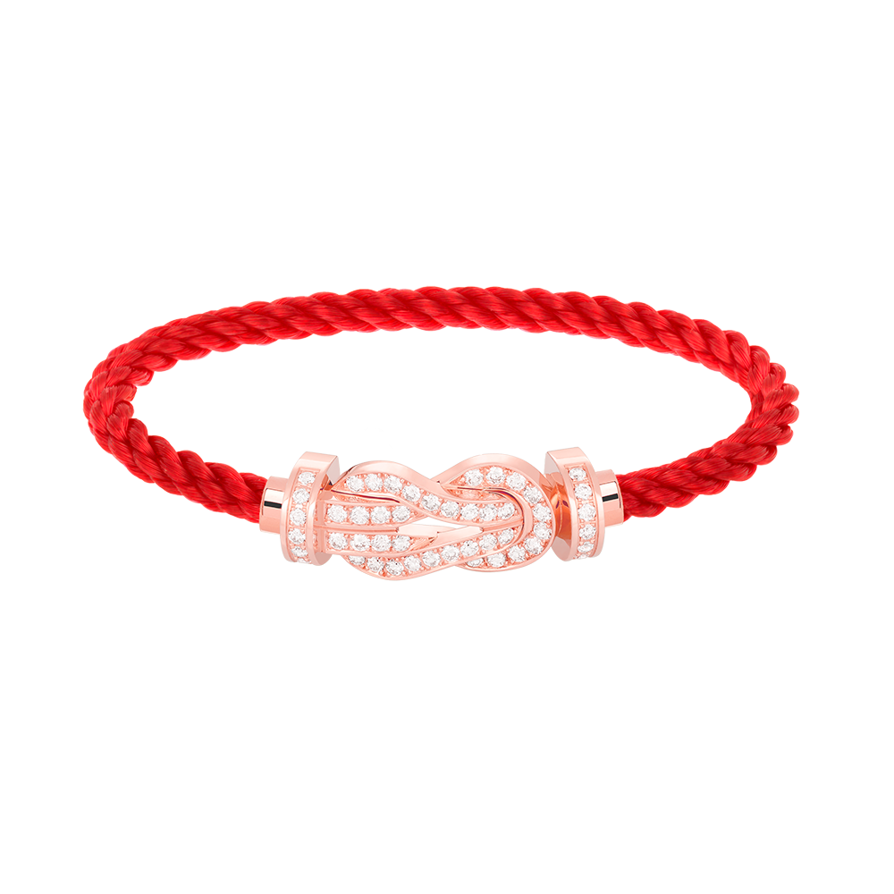 [Camiery]CHANCE LARGE 8 FIGURE BUCKLE FULL DIAMOND BRACELET ROSE GOLD