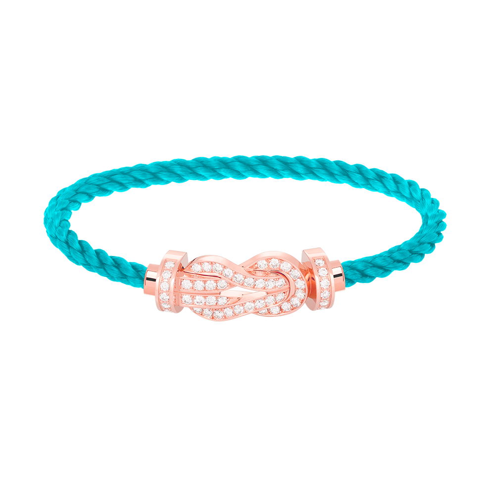 [Camiery]CHANCE LARGE 8 FIGURE BUCKLE FULL DIAMOND BRACELET ROSE GOLD