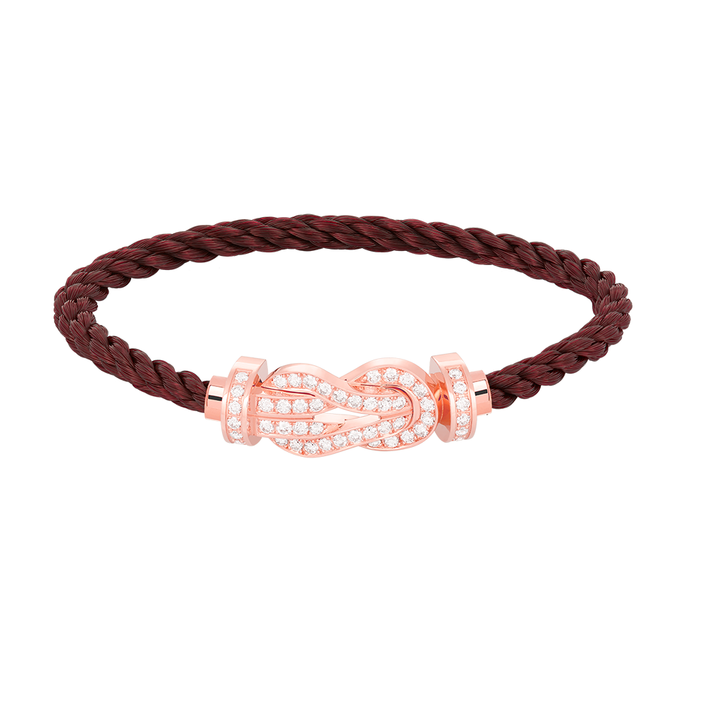 [Camiery]CHANCE LARGE 8 FIGURE BUCKLE FULL DIAMOND BRACELET ROSE GOLD