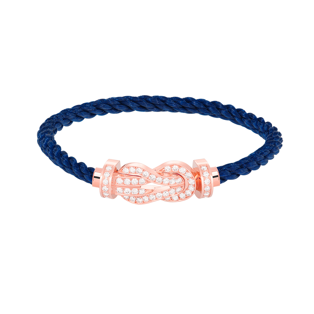 [Camiery]CHANCE LARGE 8 FIGURE BUCKLE FULL DIAMOND BRACELET ROSE GOLD