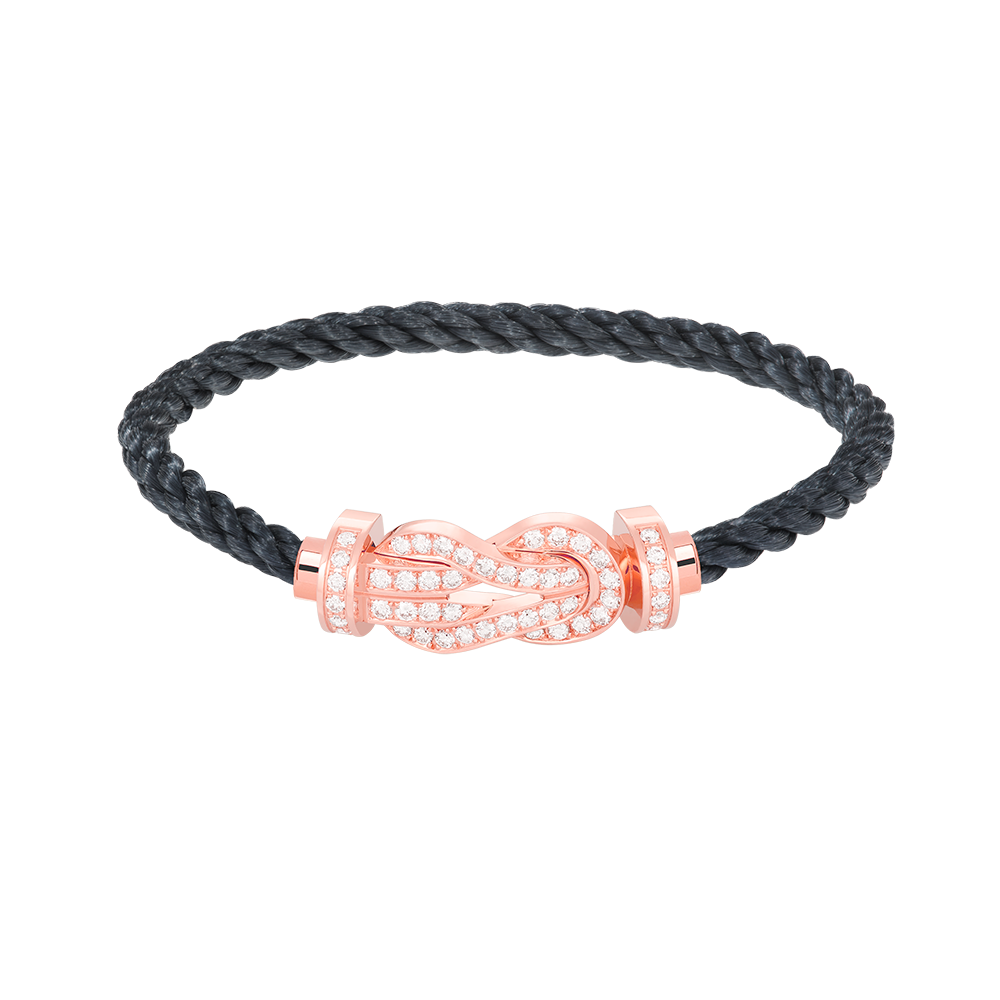 [Camiery]CHANCE LARGE 8 FIGURE BUCKLE FULL DIAMOND BRACELET ROSE GOLD