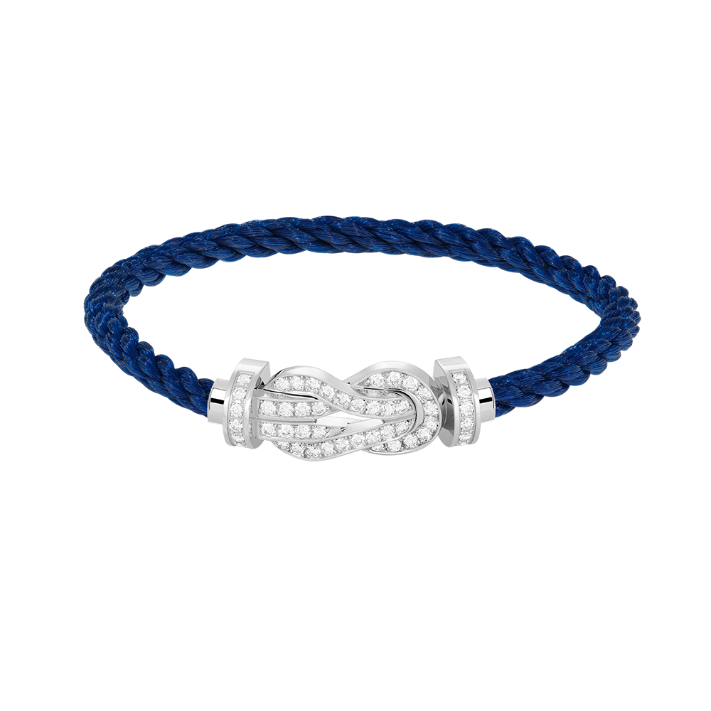 [Camiery]CHANCE LARGE 8 FIGURE BUCKLE FULL DIAMOND BRACELET SILVER