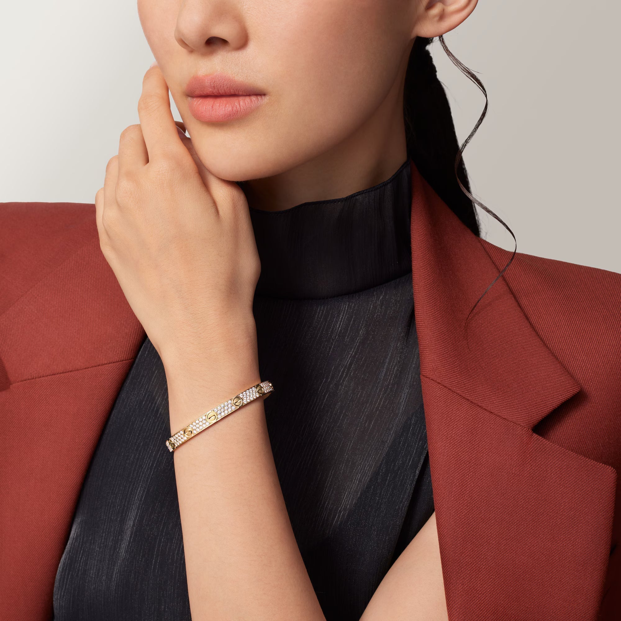 [Camiery] CT LOVE BRACELET FULL DIAMOND 6.1MM GOLD
