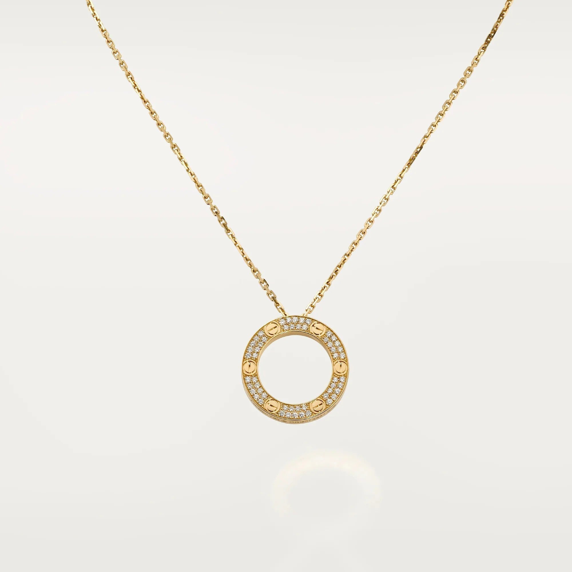 [Camiery] LOVE NECKLACE 16MM  FULL DIAMOND