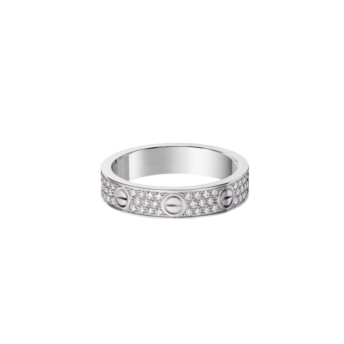 [Camiery] LOVE RING 4.0MM DIAMOND PAVED