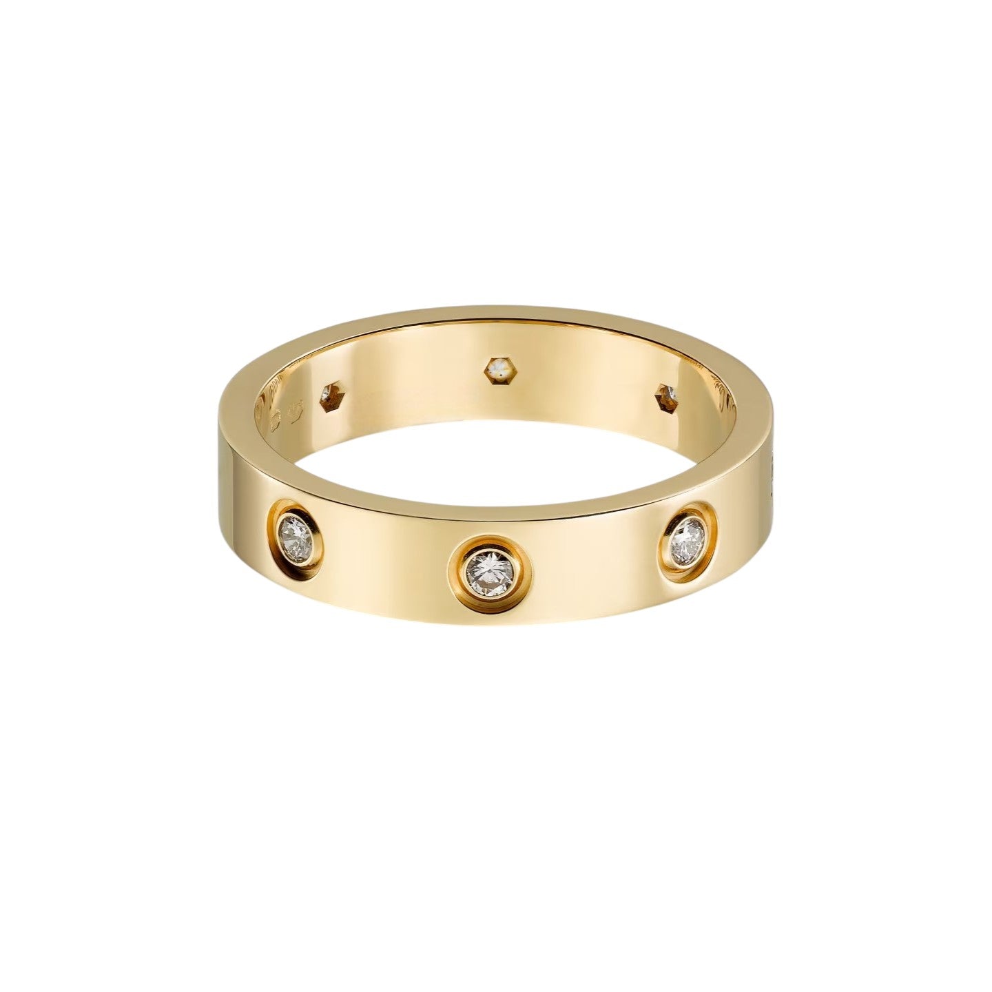 [Camiery] LOVE 4MM 8 DIAMOND RING
