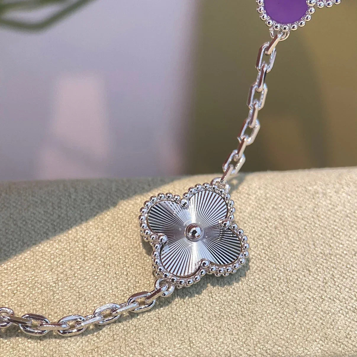 [Camiery] CLOVER 5 MOTIF VIOLET BRACELET COLLECTION
