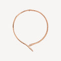 [Camiery] SNAKE-SHAPED DIAMOND NECKLACE (ROSE GOLD)
