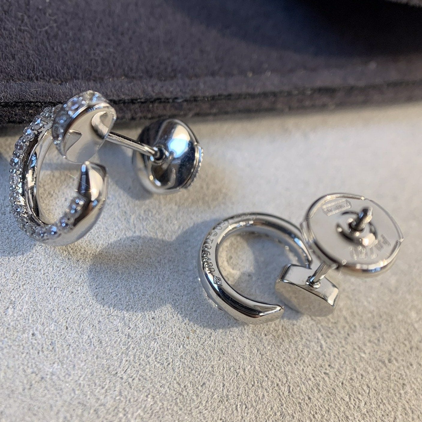 [CLOVER JEWELRY]JUSTE EARRINGS SILVER DIAMONDS