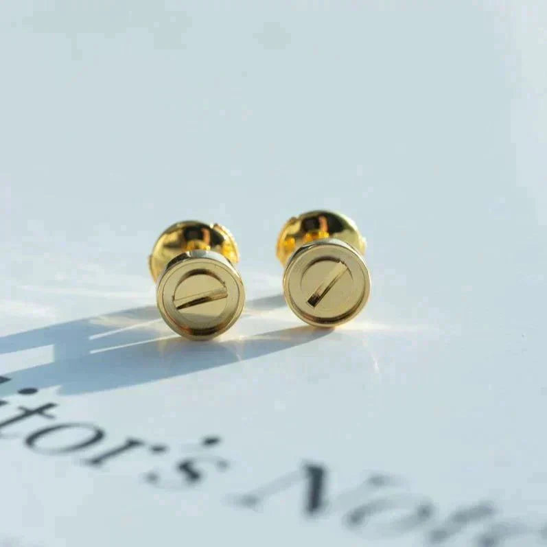 [CLOVER JEWELRY]LOVE EARRINGS GOLD 10MM