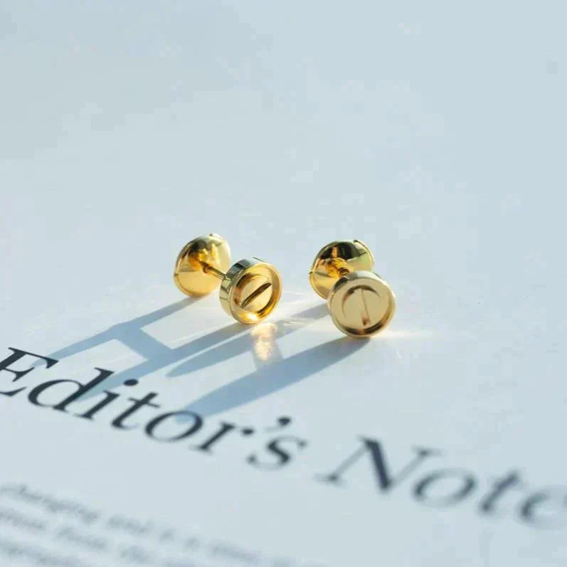 [CLOVER JEWELRY]LOVE EARRINGS GOLD 10MM