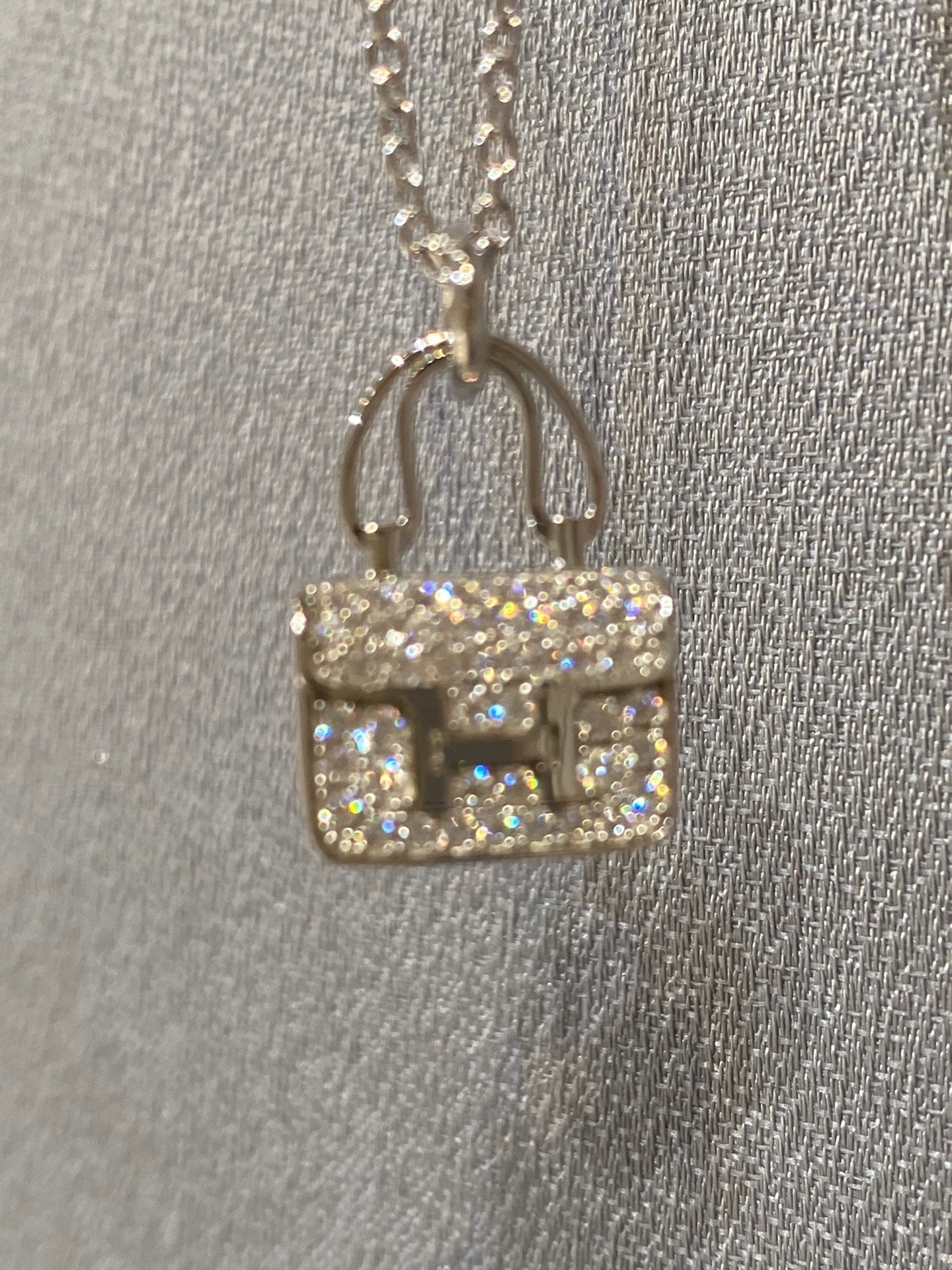 [Camiery]CONSTANCE PEDANT DIAMOND NECKLACE