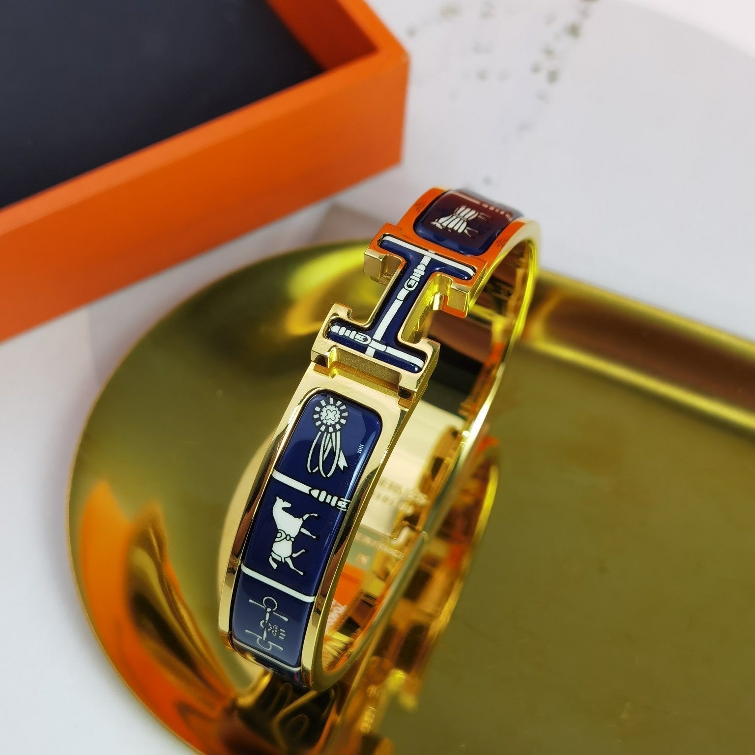[Camiery]H COUVERTURES DARK BLUE BRACELET