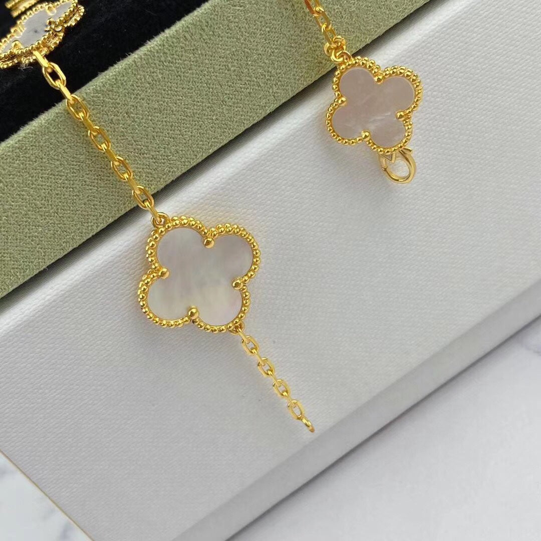 [Camiery]MAGIC CLOVER MOP GOLD BRACELET 5 MOTIFS