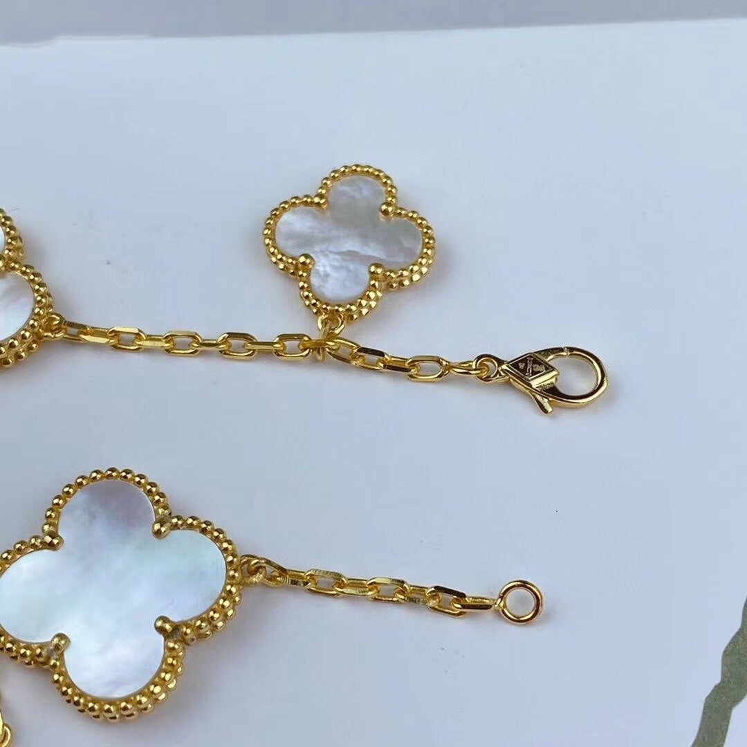 [Camiery]MAGIC CLOVER MOP GOLD BRACELET 5 MOTIFS