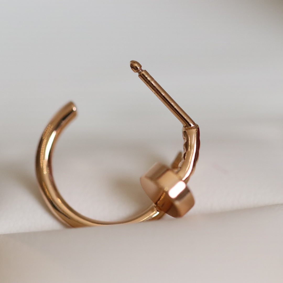 [CLOVER JEWELRY]JUSTE EARRINGS PINK GOLD