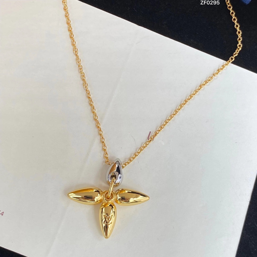 [CLOVER JEWELRY]LOUISETTE PEDANT GOLD NECKLACE
