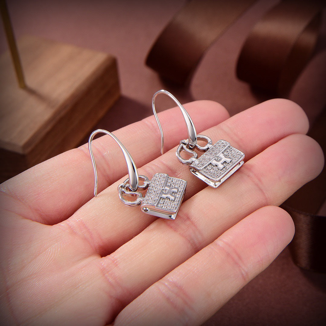 [CLOVER JEWELRY]KELLY DIAMOND EARRINGS