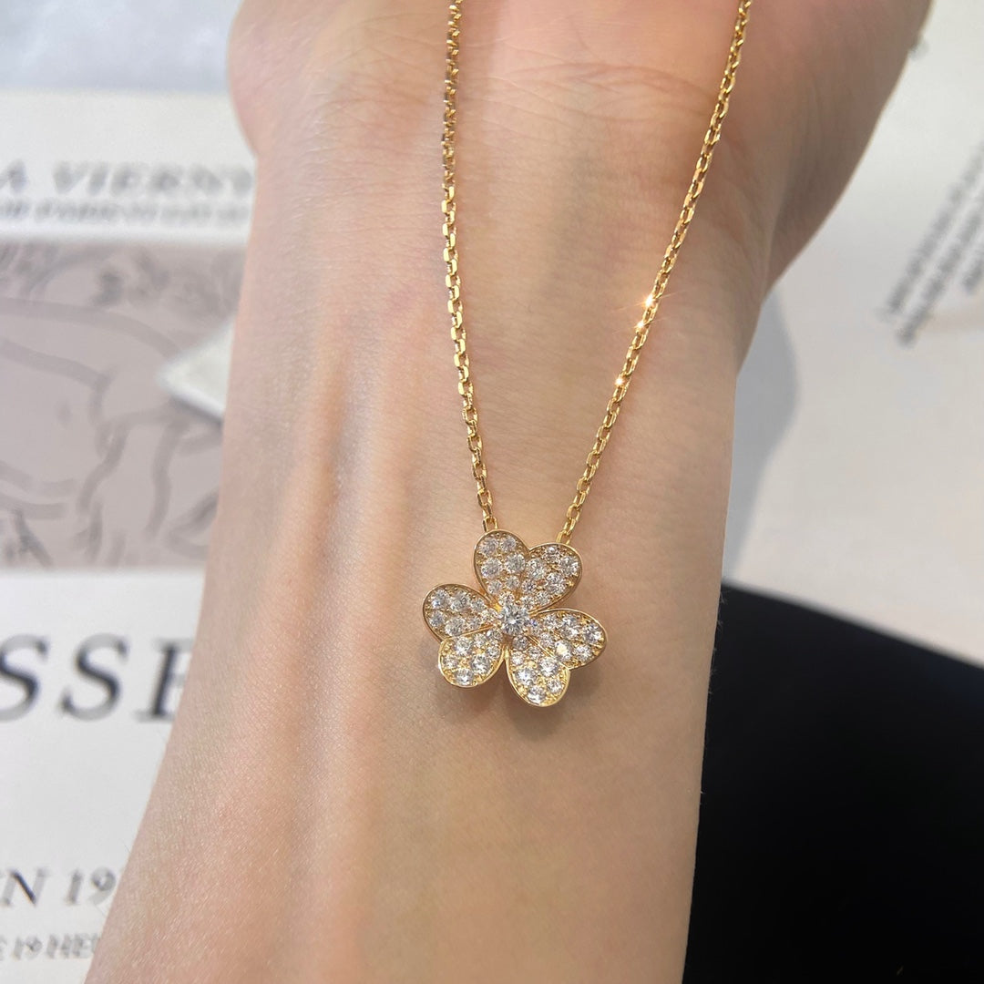 [Camiery]FLOWER DIAMOND NECKLACE