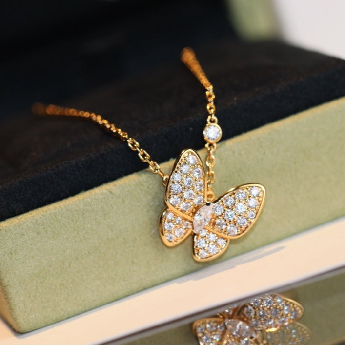 [Camiery]BUTTERFLY DIAMOND NECKLACE