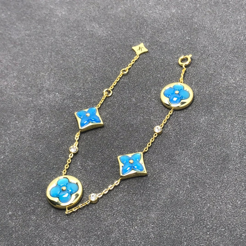 [CLOVER JEWELRY]STAR AND SUN TURQUOISE 4 MOTIFS 3 DIAMONDS