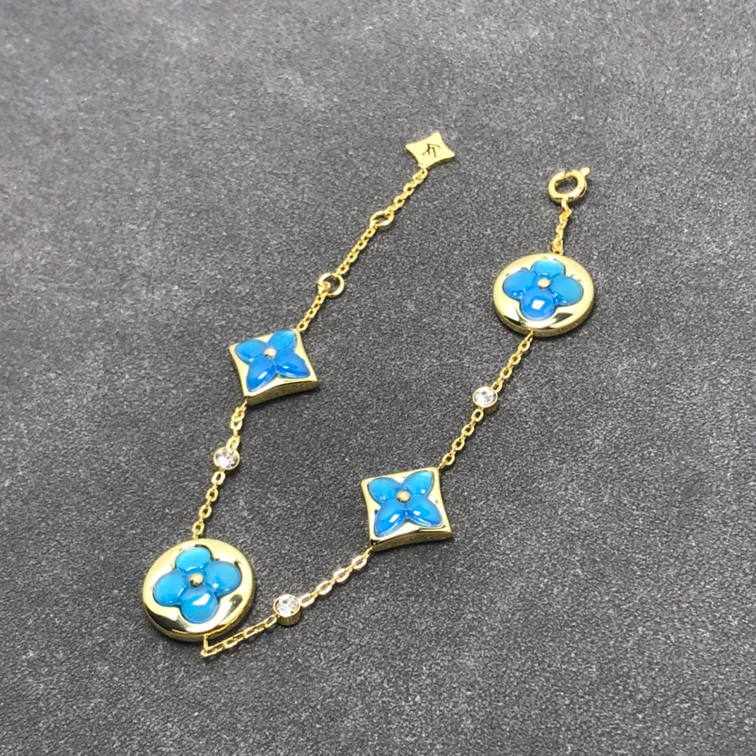 [CLOVER JEWELRY]STAR AND SUN TURQUOISE 4 MOTIFS 3 DIAMONDS