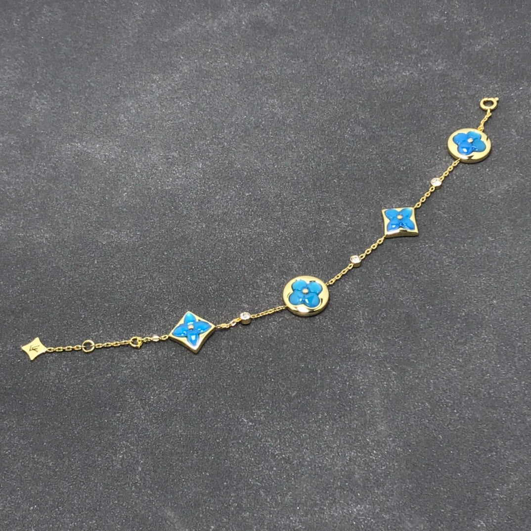 [CLOVER JEWELRY]STAR AND SUN TURQUOISE 4 MOTIFS 3 DIAMONDS
