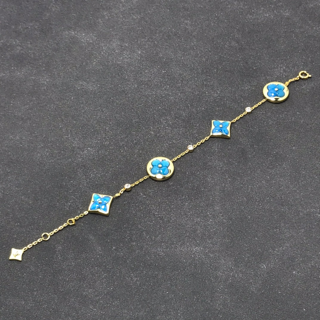 [CLOVER JEWELRY]STAR AND SUN TURQUOISE 4 MOTIFS 3 DIAMONDS