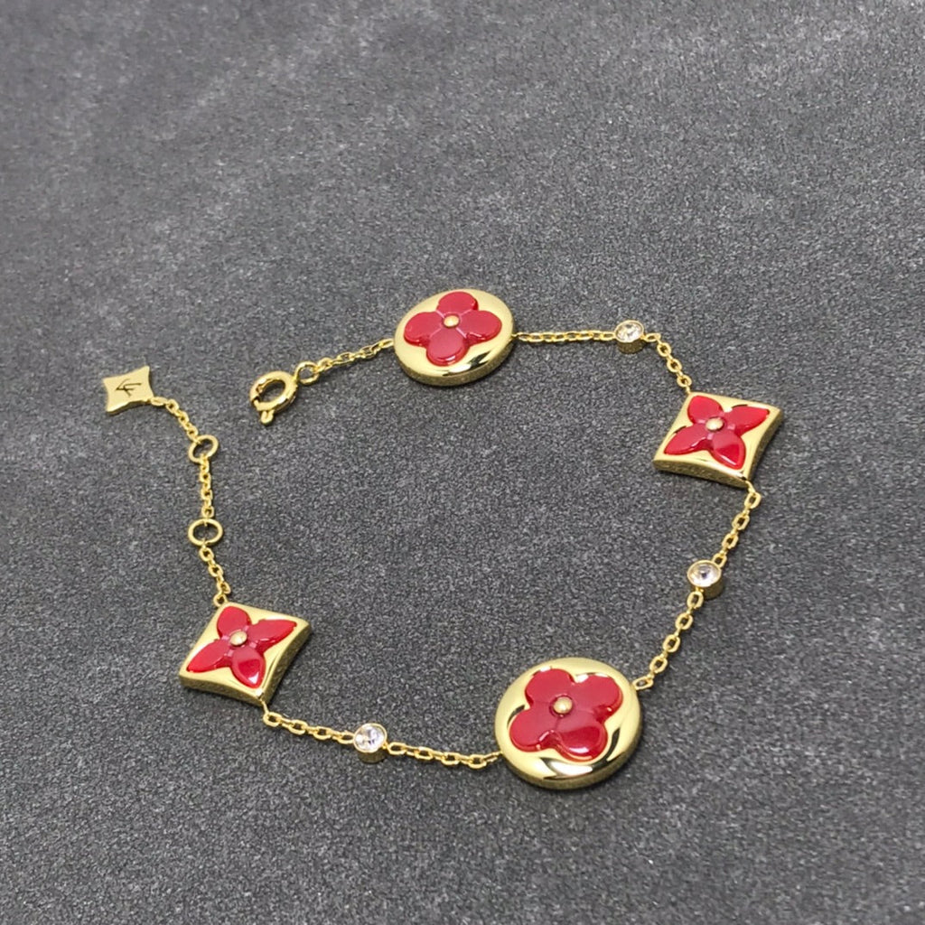 [CLOVER JEWELRY]STAR AND SUN CARNELIAN 4 MOTIFS 3 DIAMONDS