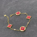 [CLOVER JEWELRY]STAR AND SUN CARNELIAN 4 MOTIFS 3 DIAMONDS
