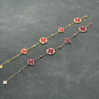 [CLOVER JEWELRY]STAR AND SUN CARNELIAN 4 MOTIFS 3 DIAMONDS