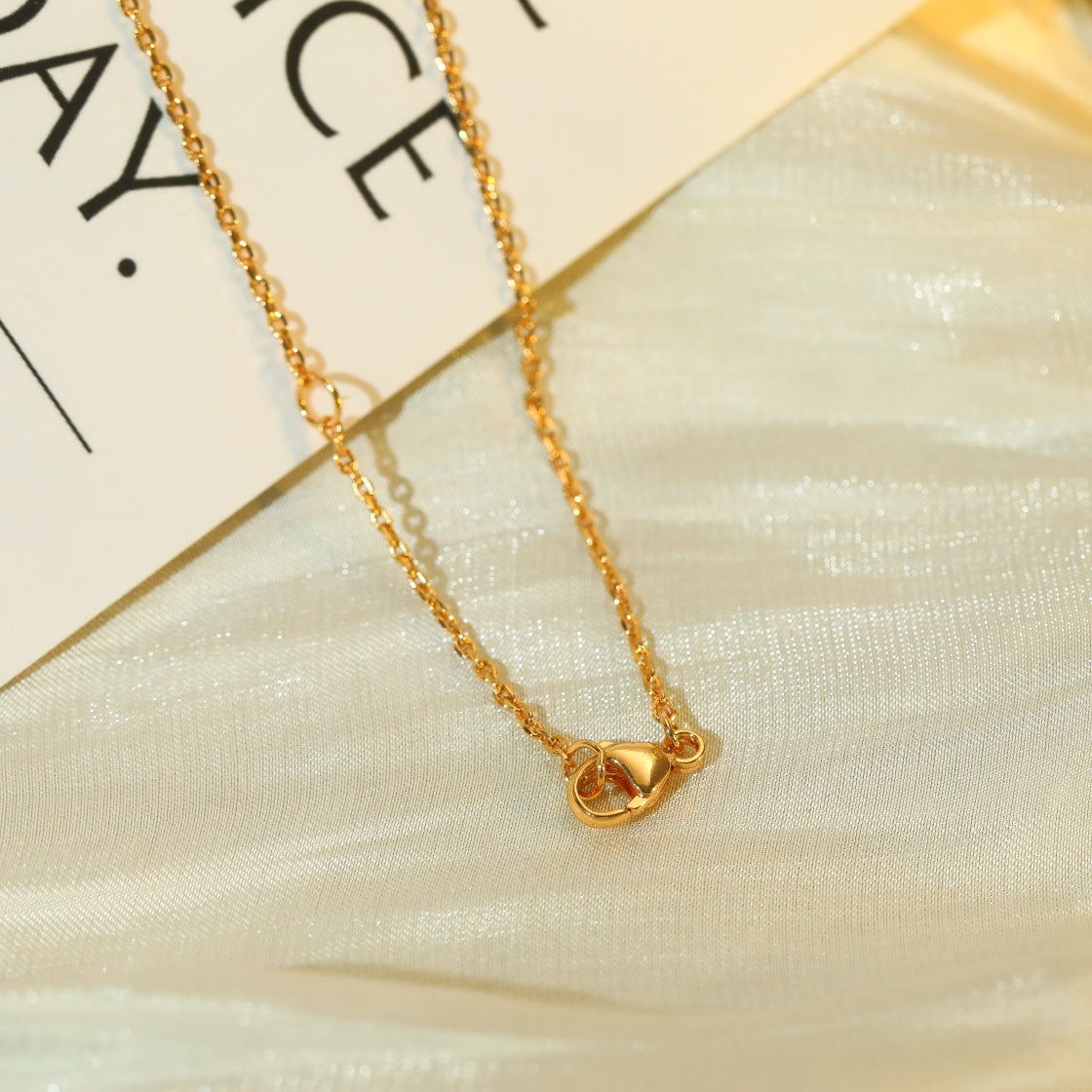 [CLOVER JEWELRY]VOLT SILVER DIAMOND PEDANT NECKLACE
