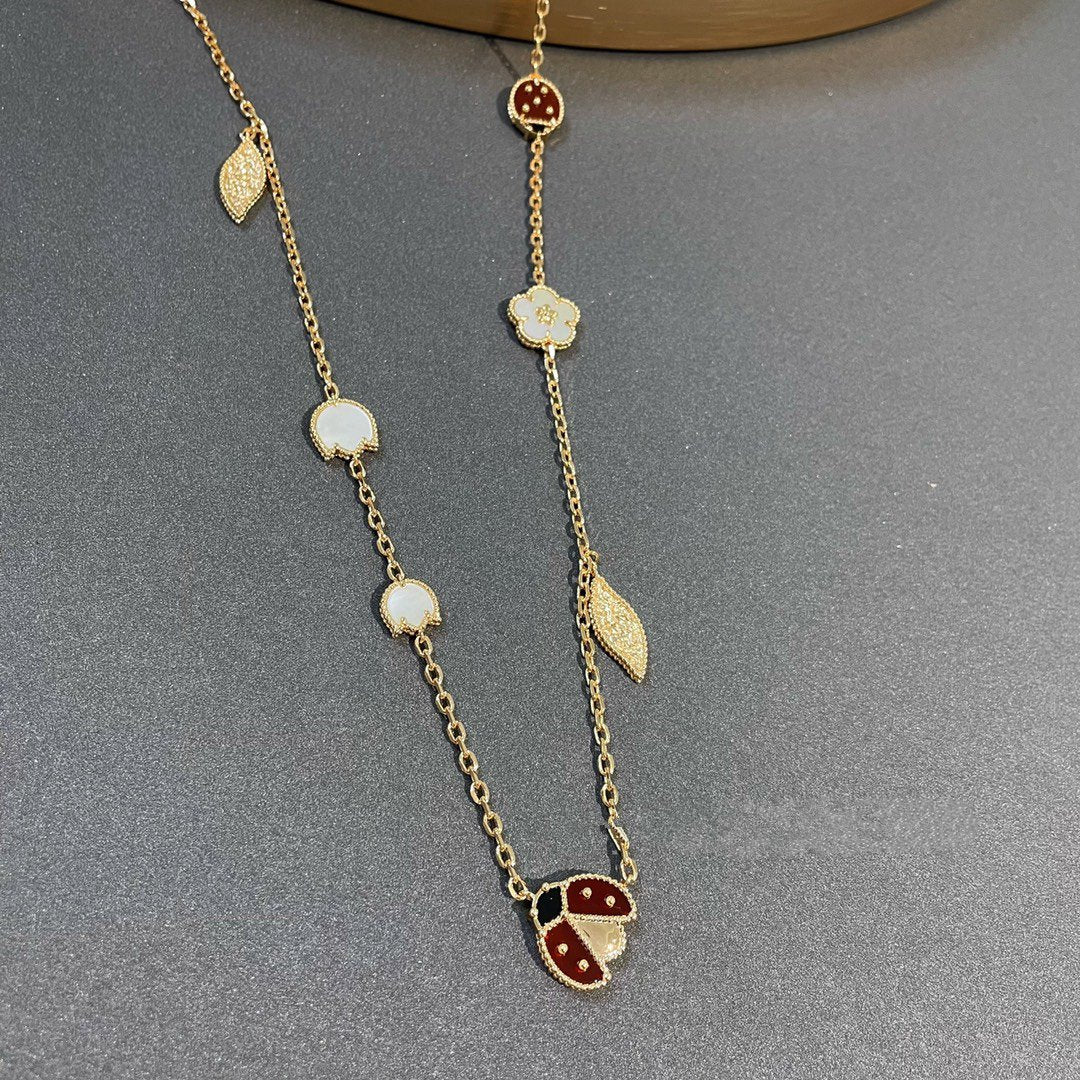 [Camiery]LUCKY SPRING 15 MOTIFS GOLD NECKLACE