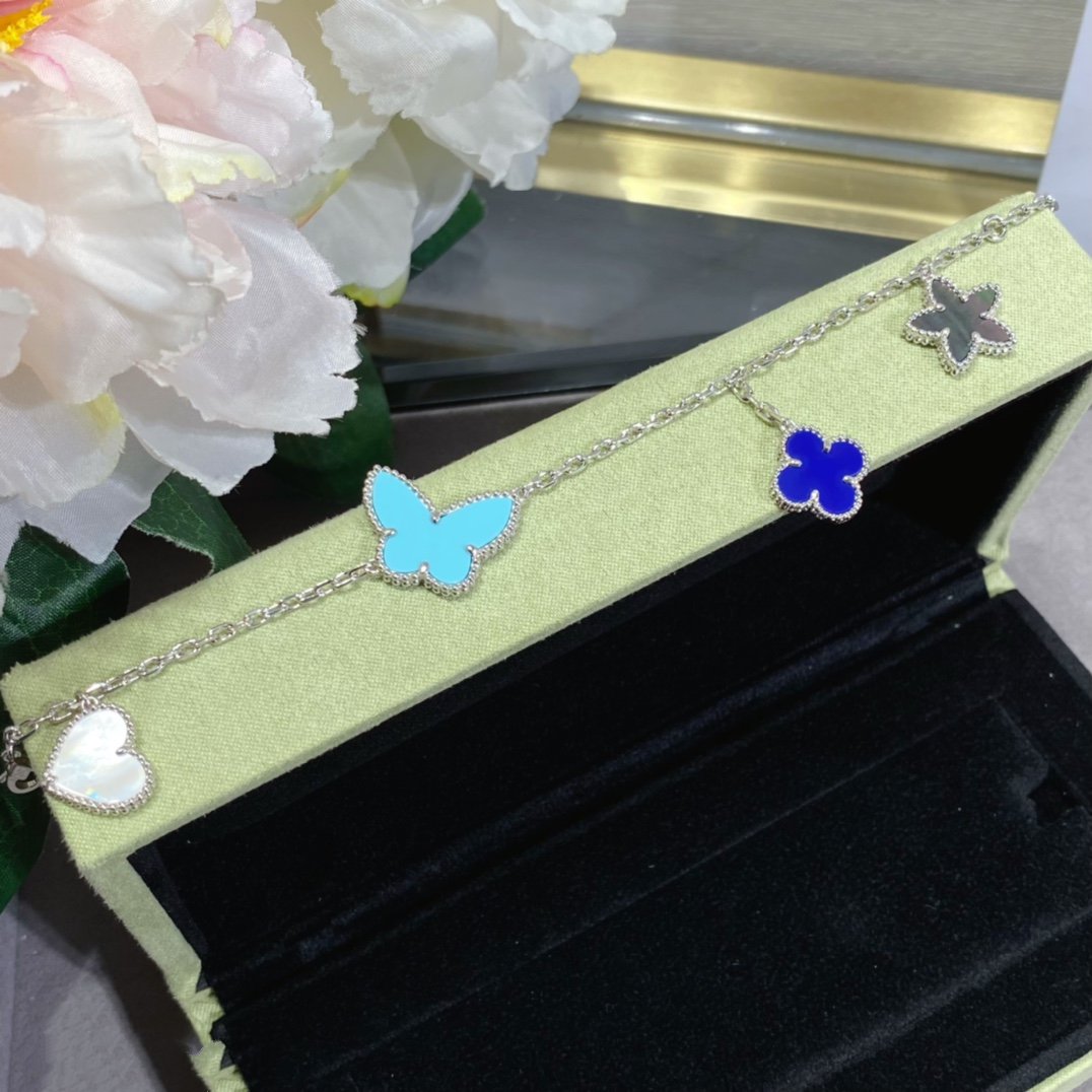 [Camiery]LUCKY SPRING SILVER BRACELET 4 MOTIF