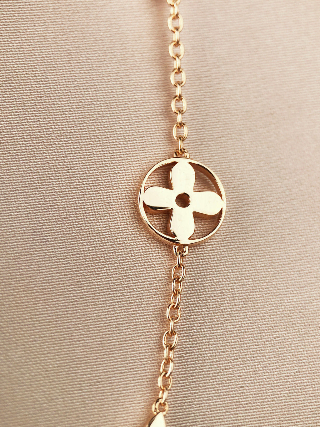 [CLOVER JEWELRY]STAR AND SUN 7 MOTIFS GOLD BRACELET