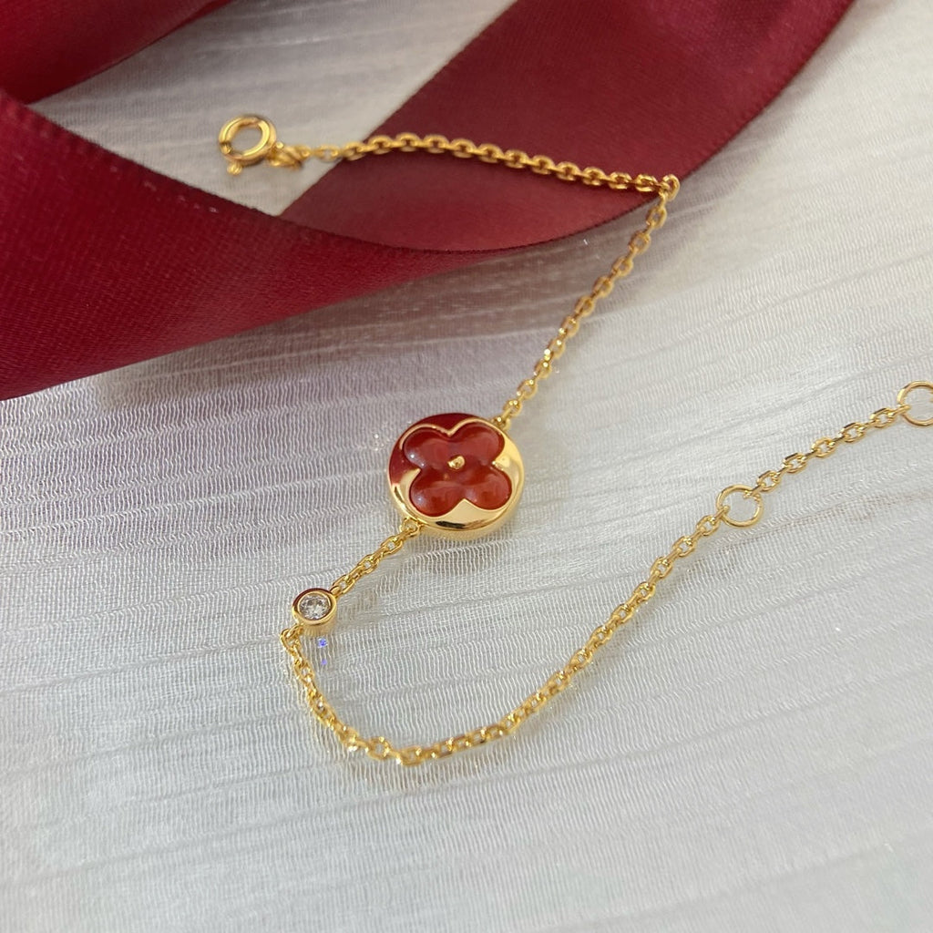 [CLOVER JEWELRY]SUN PEDANT CARNELIAN BRACELET