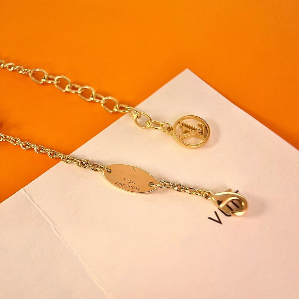[CLOVER JEWELRY]LOGO STAR MOTIF GOLD BRACELET